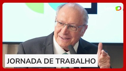 'Tendência mundial', diz Alckmin sobre fim da escala 6x1