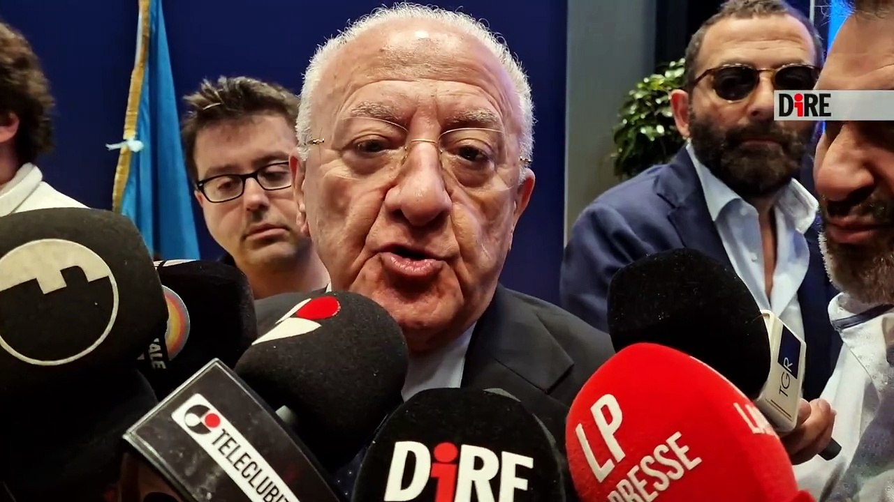 Napoli - SANITÀ. DE LUCA: CAMPANIA PRIMA SU FSE, CON DATI SIA DA PUBBLICO CHE PRIVATO (06.05.25)