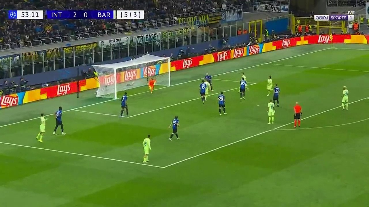 اهداف مباراة برشلونة وانتر ميلان  نصف نهائي دور...