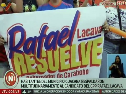 Carabobo | Habitantes del municipio Guacara reafirman su respaldo al candidato Rafael Lacava