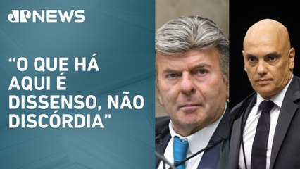Luiz Fux nega atrito com Alexandre de Moreas em julgamento sobre atos de 8 de janeiro