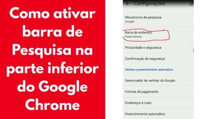 Como ativar barra de Pesquisa na parte inferior do Google Chrome