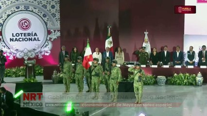 Gobierno de Puebla, SEDENA y Lotería Nacional conmemoran el 5 de Mayo con sorteo especial