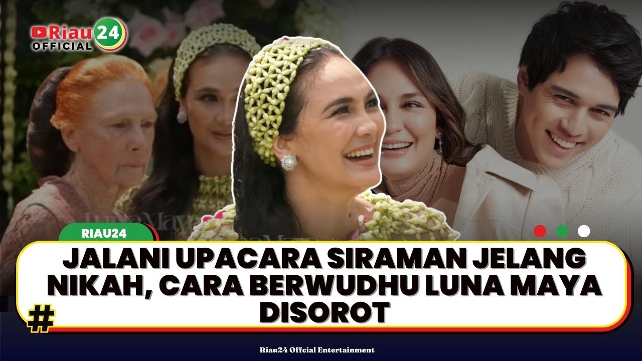 Jalani Upacara Siraman Jelang Nikah, Cara Berwudhu Luna Maya Disorot