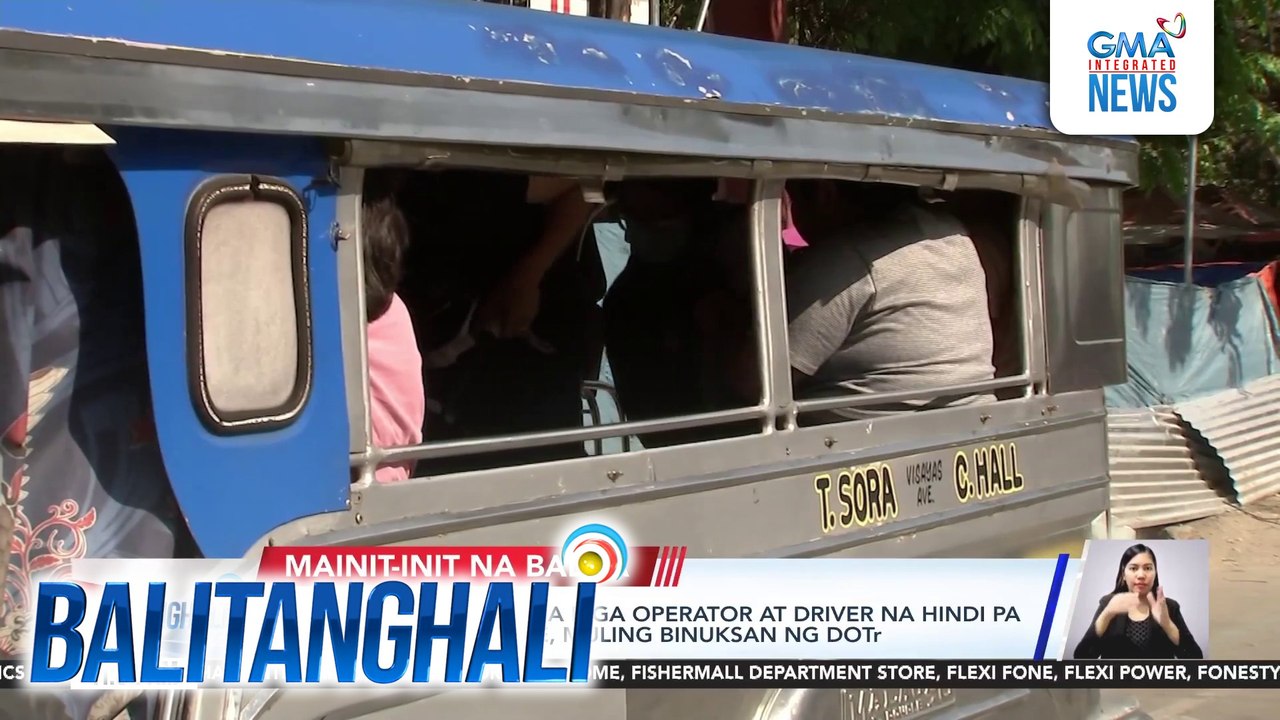 Consolidation para sa mga operator at driver na hindi pa nagpapa-consolidate, muling binuksan ng DOTr | Balitanghali