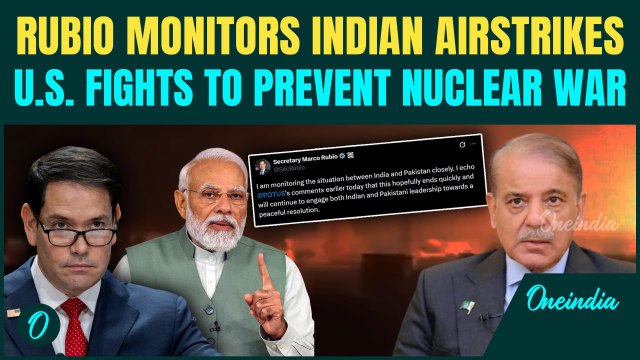 Marco Rubio Holds Urgent Talks With India-Pakistan Amid Escalating Crisis Over India's Airstrikes