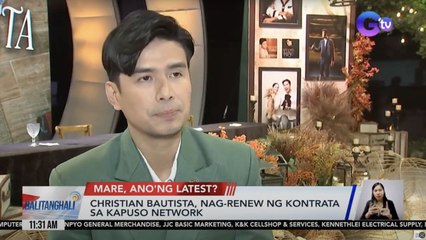 Christian Bautista, nag-renew ng kontrata sa Kapuso Network | Balitanghali