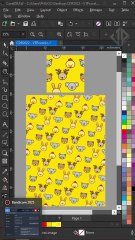 How to create continuous background of same object in CorelDraw