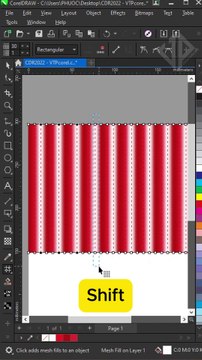 Create a Curved Curtain Quickly in CorelDraw
