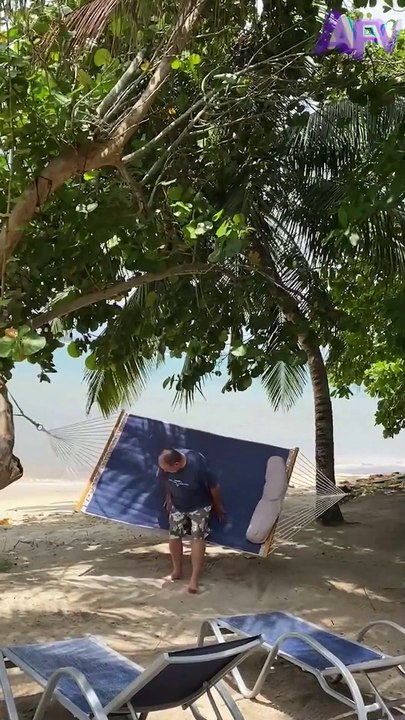 203. Gramps VS Hammock 🌴  #shorts #hammock #fail  #humor