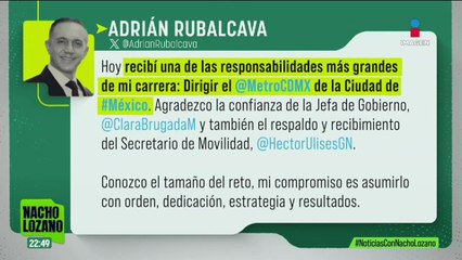 ¿Cómo recibe Adrián Rubalcava la dirección del Metro CDMX?