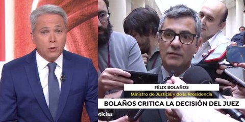 Vicente Vallés alucina con el salvaje ataque de Bolaños al juez Peinado tras el nuevo imputado que deja el 'caso Begoña'