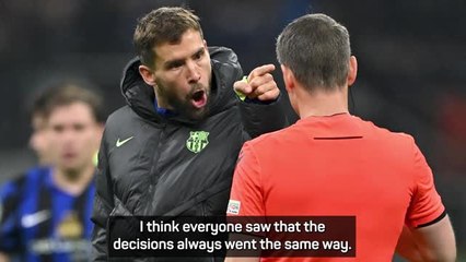 Martinez claims he did not spit at Acerbi in Barca's UCL loss at Inter