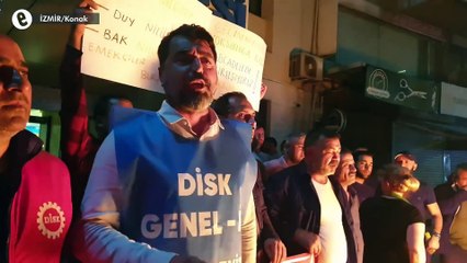 Konak Belediyesi işçileri greve çıktı