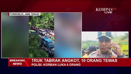 Kecelakaan Maut di Purworejo, Truk Tabrak Angkot Rombongan Ibu-Ibu Pengajian!