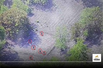 पहाड़ पर नक्सलियों की मूवमेंट