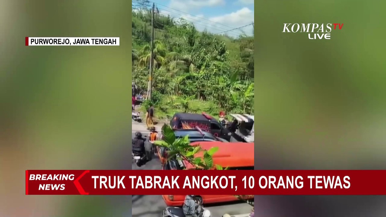 BREAKING NEWS! Begini Cerita Saksi Mata Kecelakaan Maut Truk dan Angkot di Purworejo