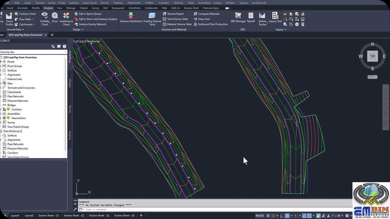 Quantity Takeoff and Pay items in Civil 3Dسول تھری ڈی میں مقدار ٹیک آف اور پے آئٹمزPart-123