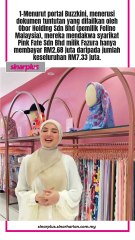 Syarikat hijab Fazura berhutang RM4.65 juta Kilang tudung dakwa terima cek tendang