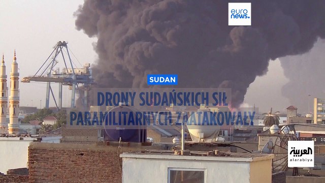 Atak dronów sudańskich sił paramilitarnych RSF na miasto Port Sudan