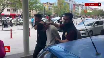 Konya'da tartıştığı kişiyi kafasından taşla yaraladı