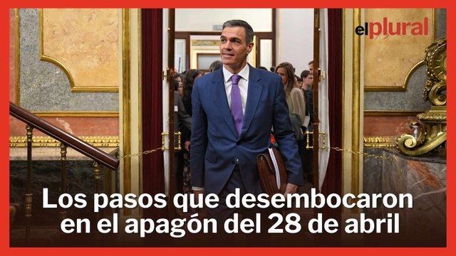 Sánchez explica los primeros detalles del apagón