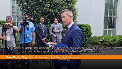 Traffico aereo Usa, Duffy "Biden non ha fatto investimenti"