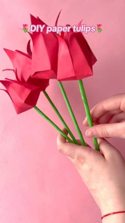 Diy paper tulip 🌷