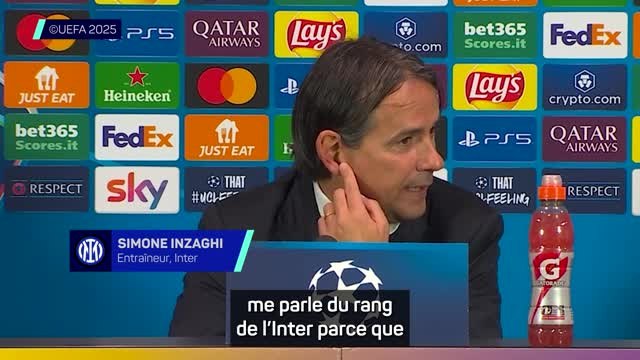 Inter - Inzaghi : « L’équipe a grandi, les compliments vont aux joueurs »
