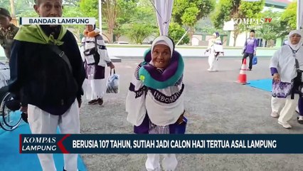 Berusia 107 Tahun, Sutiah Jadi Calon Haji Tertua Asal Lampung