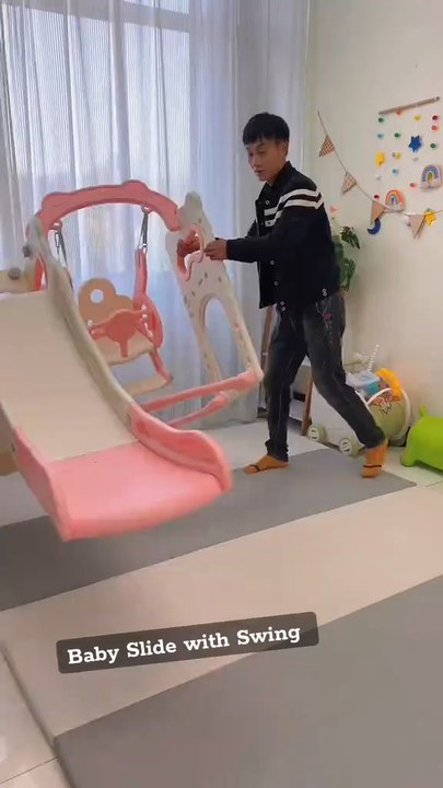 baby slide with swing