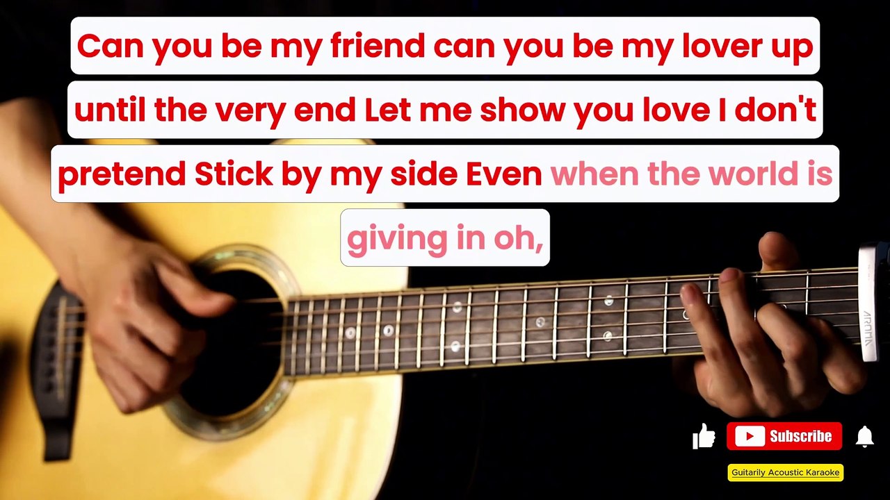 At My Worst | Acoustic Karaoke | Guitarily Acoustic Karaoke