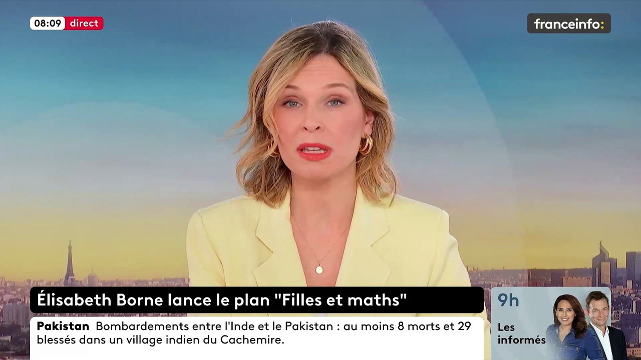 La ministre de l'Education nationale Elisabeth Borne annonce l'expérimentation de classes scientifiques à horaires aménagés pour des collégiens de 4e et 3e, avec 50% de filles dans chacune - VIDEO