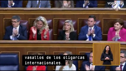 Sánchez: "No queremos ser como algunos aquí sentados, ni apóstoles del caos ni vasallos de los oligarcas internacionales"
