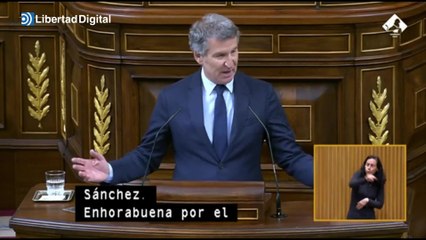 Feijóo, duro contra Sánchez: "Oyéndole estarán deseando los españoles que se repita"