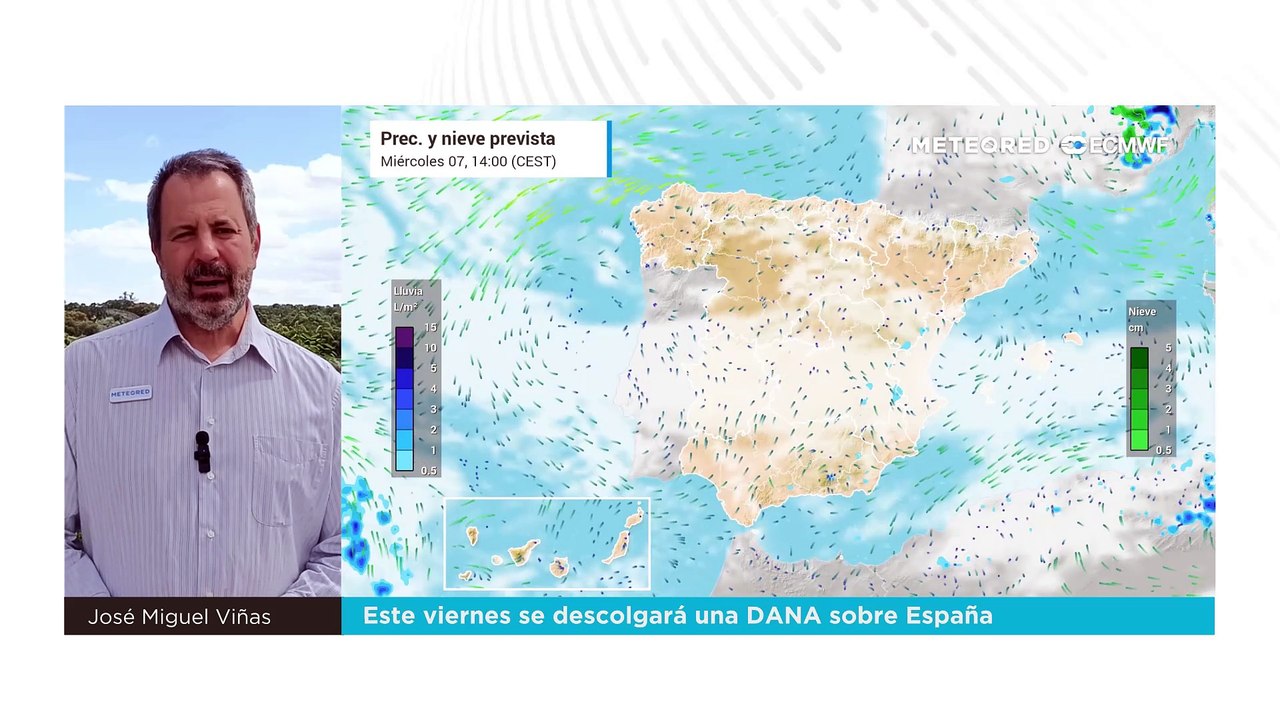 Este viernes se descolgará una DANA sobre España