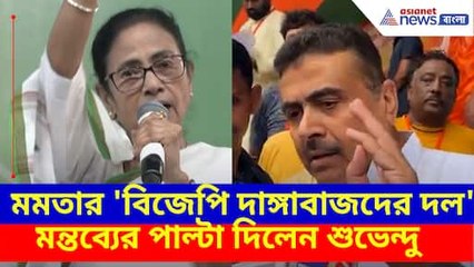 মমতার 'বিজেপি দাঙ্গাবাজদের দল' মন্তব্যের পাল্টা দিলেন শুভেন্দু