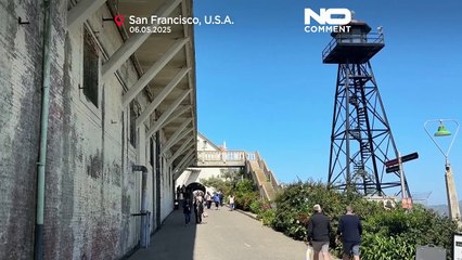Turistas exploram ruínas de Alcatraz enquanto Trump sugere reabertura da prisão