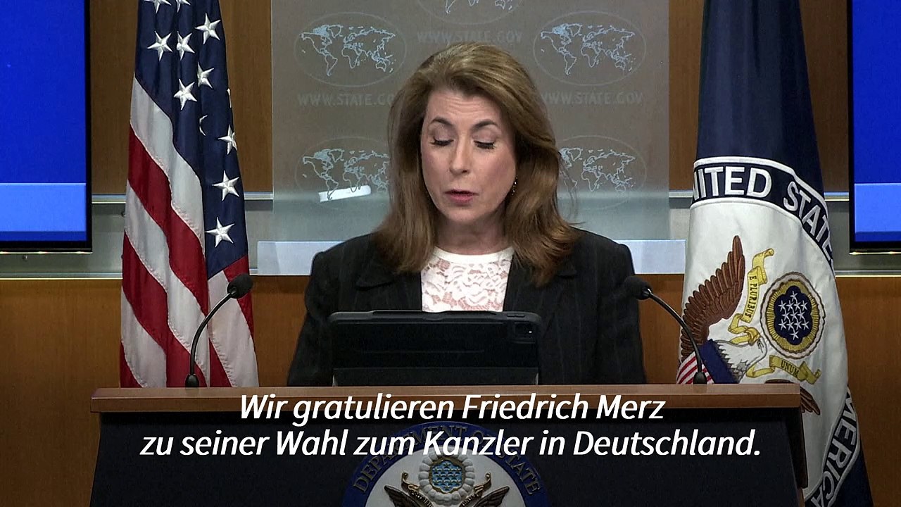 USA gratulieren Merz zur Wahl zum Kanzler