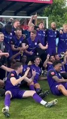 AFC Telford players celebrate promotion