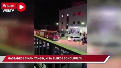 Sakarya'da hastanede çıkan yangın, kısa sürede söndürüldü