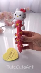 DIY Hello Kitty cute pen ☺️_1080p