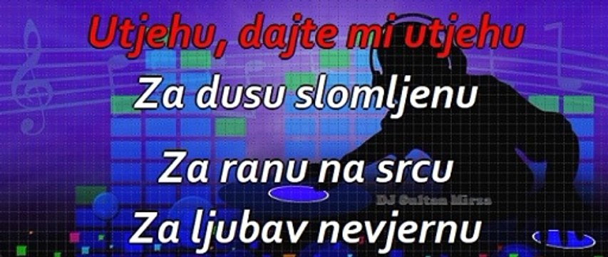 Dajte mi utjehu - Šaban Šaulić (uživo karaoke)