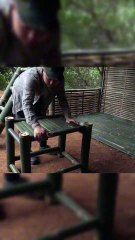 Build a bamboo shelter under the rocks to survive part2