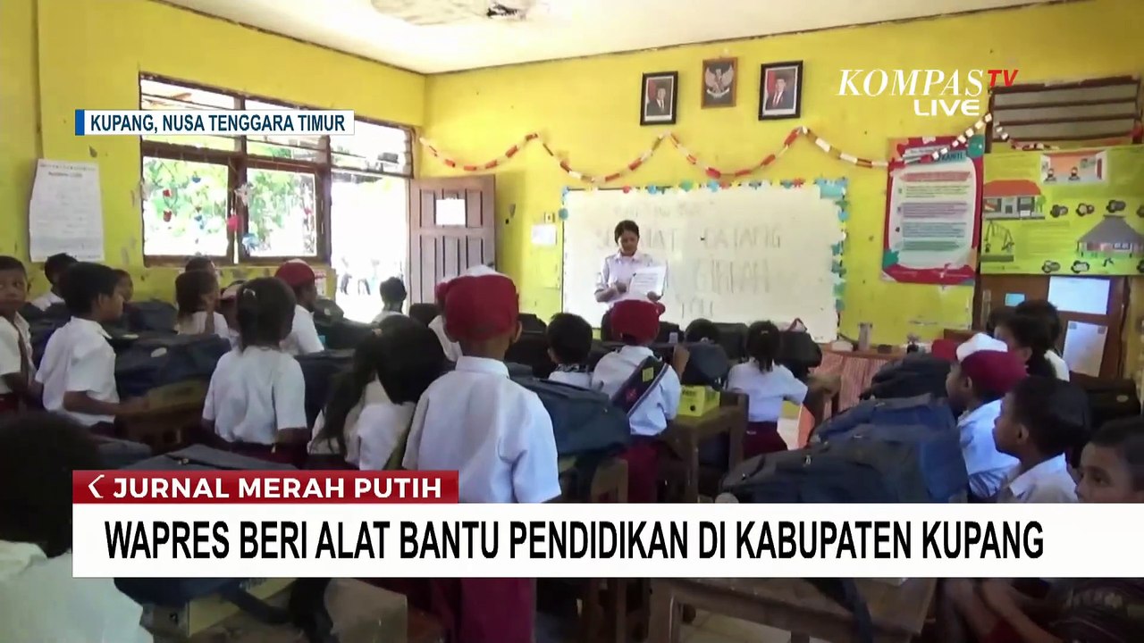 Gibran Kunjungi SD Inpres Kaniti Kupang, Bagikan Bantuan Pendidikan ke Guru dan Siswa