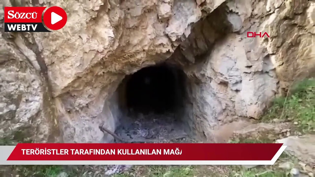 Pençe-Kilit Harekatı bölgesinde teröristler tarafından kullanılan mağara tespit edildi