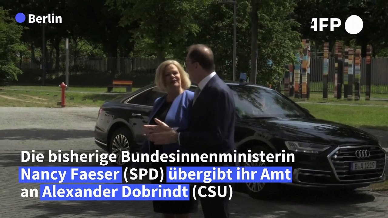 Faeser übergibt bundesinnenministerium an dobrindt