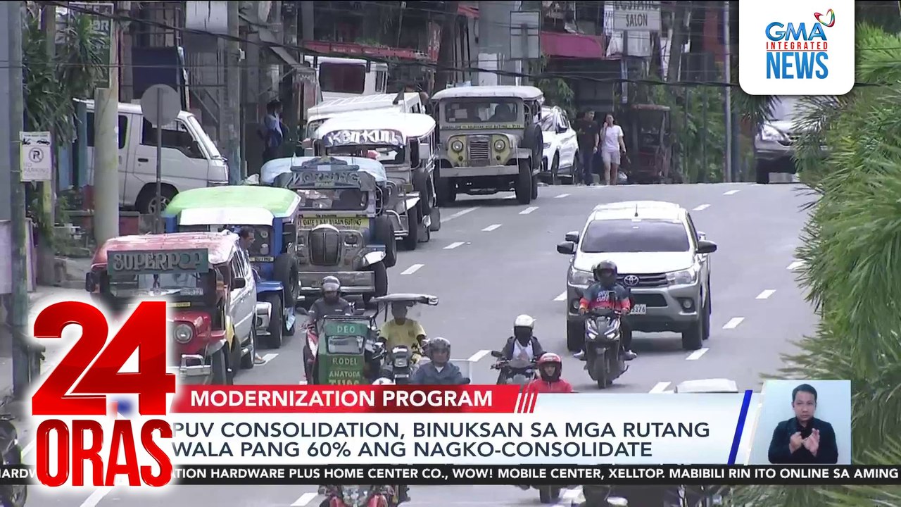 PUV consolidation, binuksan sa mga rutang wala pang 60% ang nagko-consolidate | 24 Oras