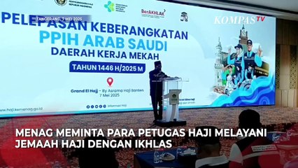 Pesan Haru Menag Nasaruddin ke PPIH Arab Saudi di Asrama Haji