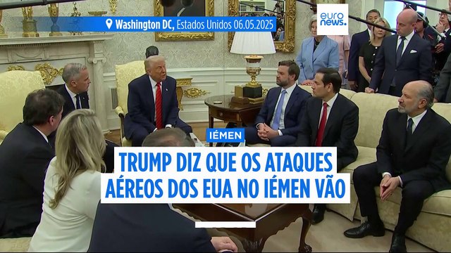 Trump diz que ataques aéreos no Iémen vão parar após Omã confirmar cessar-fogo com os Houthis